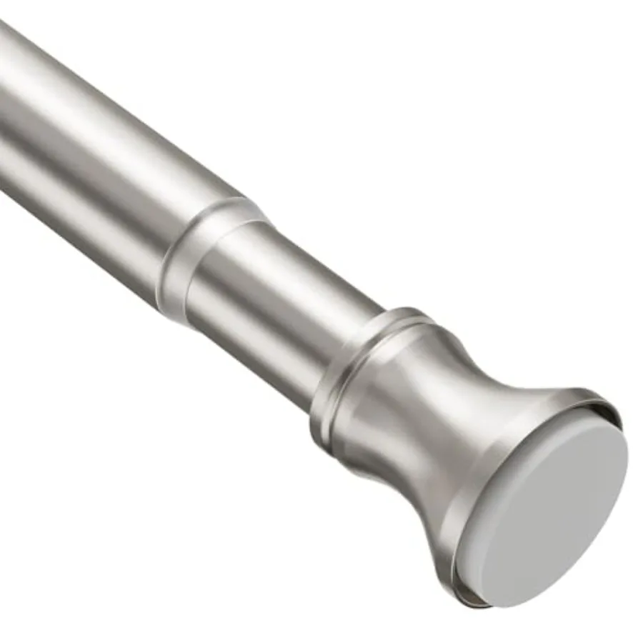 

Spring Tension Shower Curtain Rod Rust-Resistance Tension Curtain Rod Bathroom Rod Adjustable Shower Curta Rod No Drill