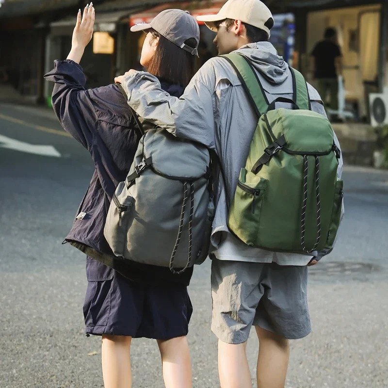 New Design Fashion Climbing Backpacks for Women Simple Hiking Bags High-capacity Men's Solid Popular Casual Outdoor Rucksack