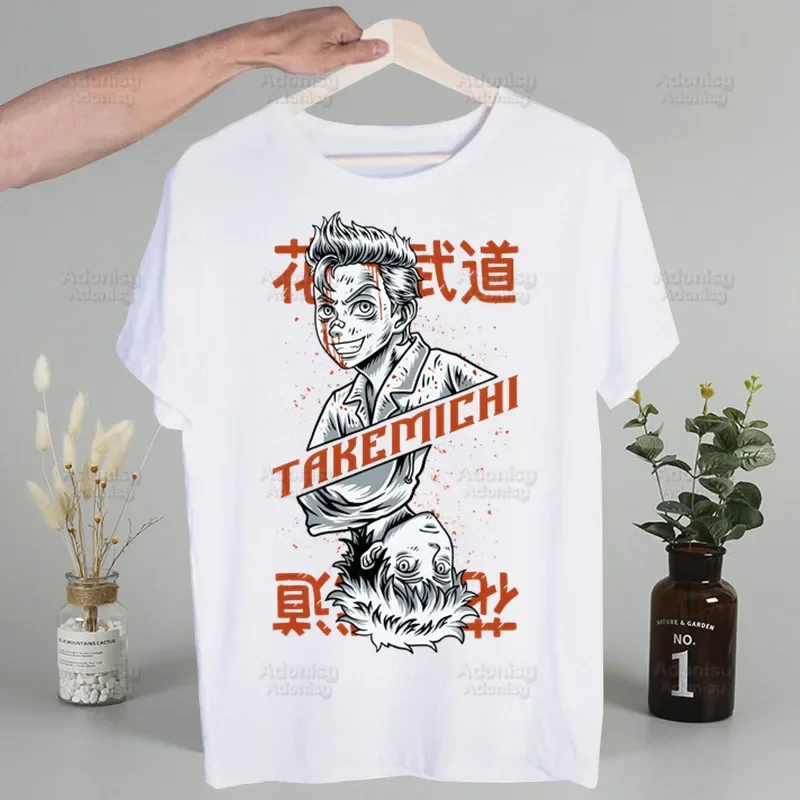 تي شيرت بتصميم رسوم كرتونية من Tokyo ، تي شيرت Manjiro Takemichi ، قمصان أنيمي يابانية ، أكمام قصيرة ، صيف #3
