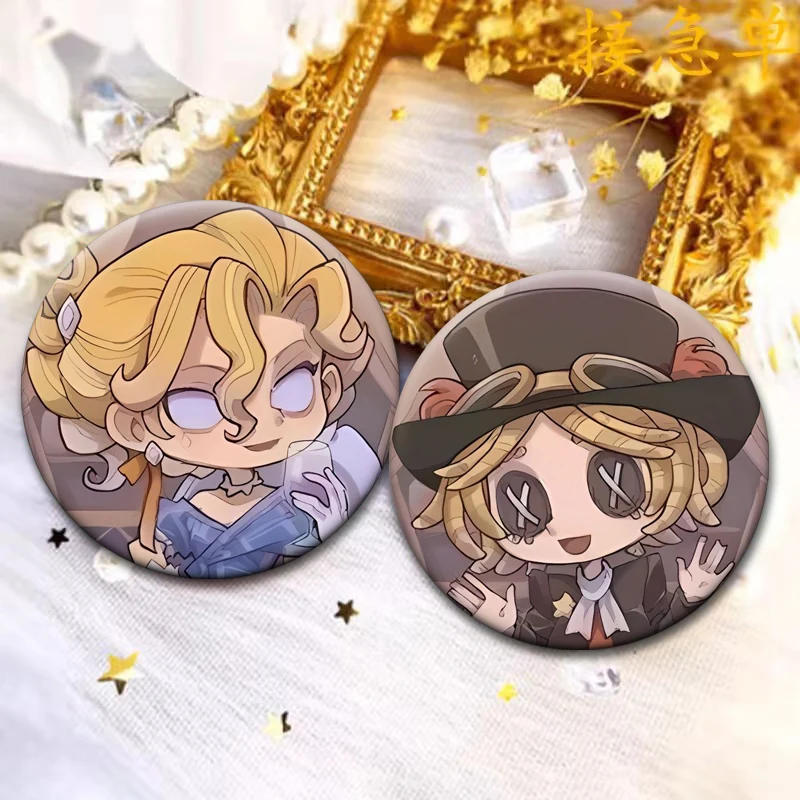 Identity Ⅴgame Character Brooches Cartoon Pins Emma Woods,Vera Nair,Ithaqua,Tracy Reznik,Anne Lester,Ganji Gupta Badge Bag Decor