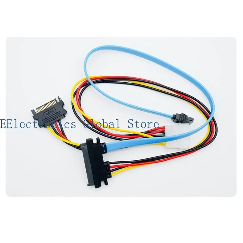 462B Multiple Scenario SATAs 22PIN Male to SASs 29PIN Hard Drive Adapters Quick Connectings Materials Ensures Compatibility