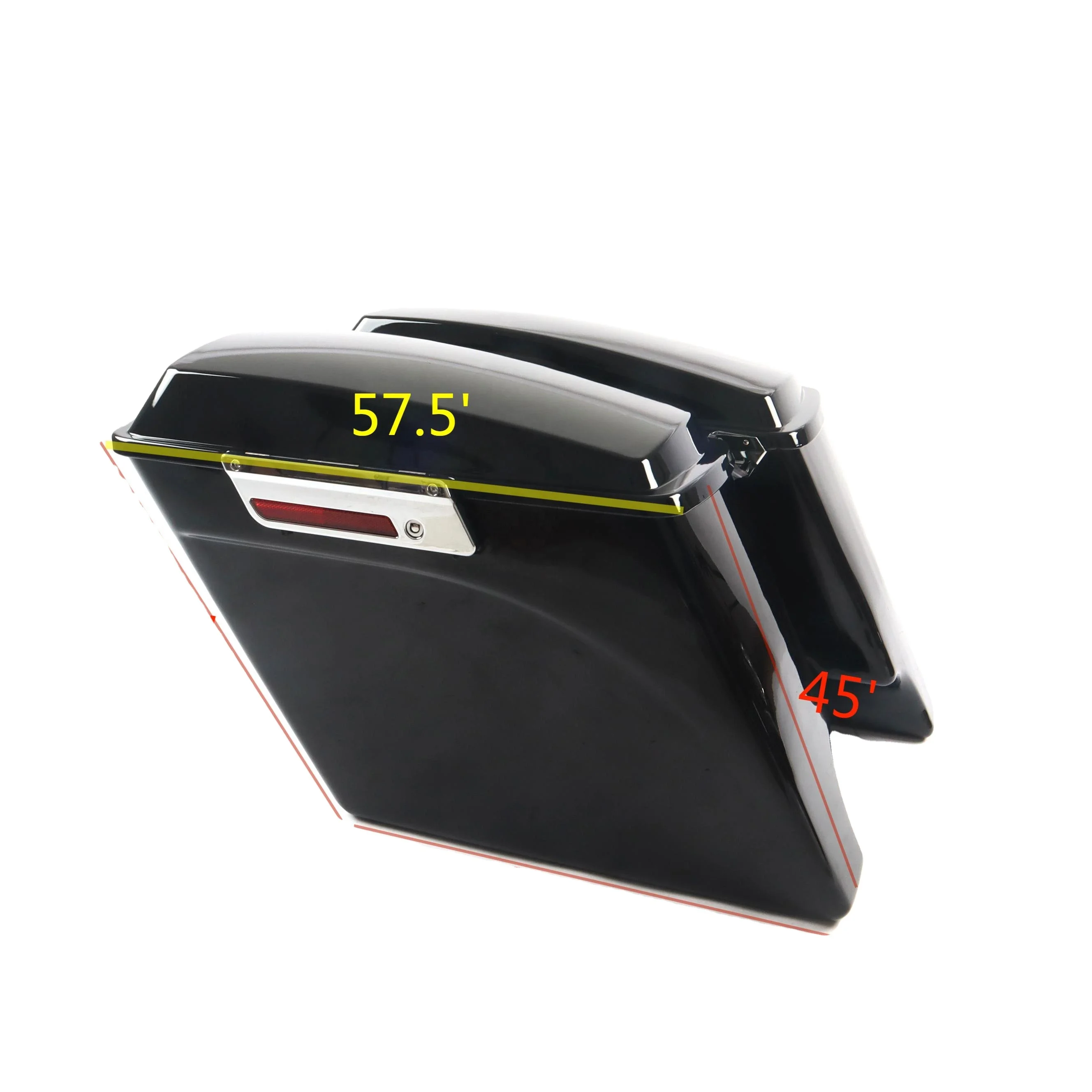 

4 Inch Extended Hard Side Box with Lids for 1994-2013 Harley Touring Motorcycle Saddlebag Spare Parts