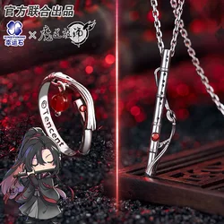 Grandmaster of Demonic Cultivation Pendant Silver 925 Sterling Cross Jewelry Necklace The Untamed Wei Wuxian Lan Wangji MDZS