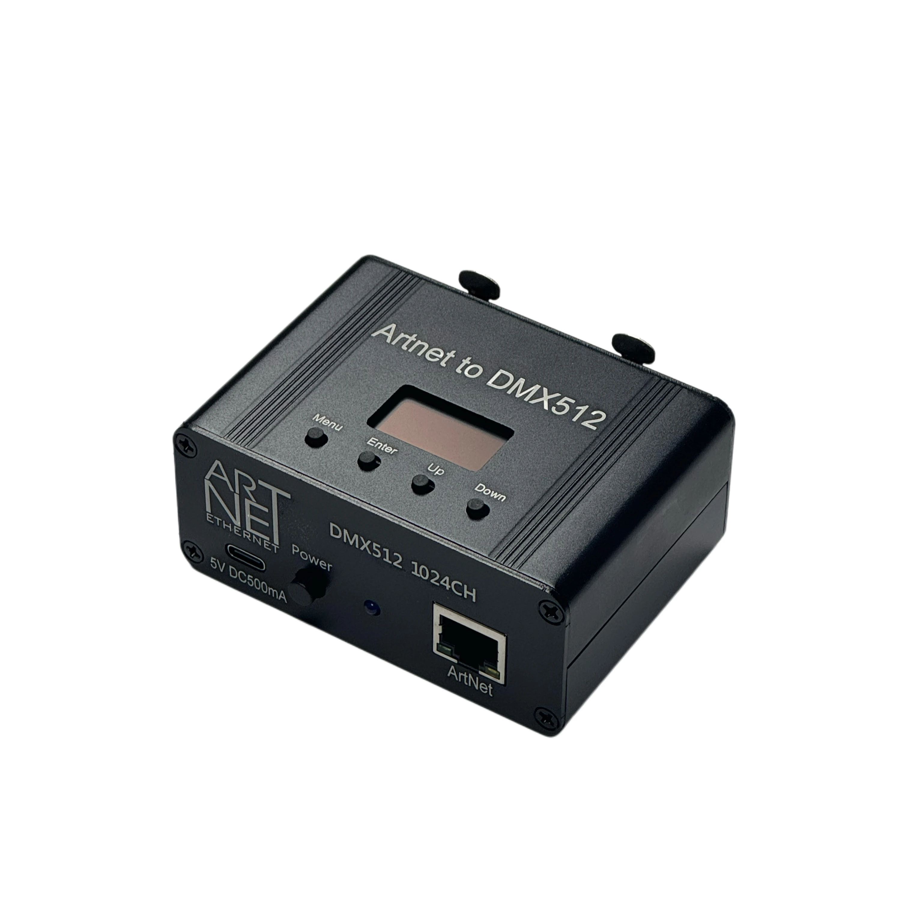 Contrôleur Ethernet Artnet vers DMX512 9,5V, 1024 canaux, interface DMX professionnelle, sortie XLR 3 broches, boîtier en aluminium pour éclairage de scène