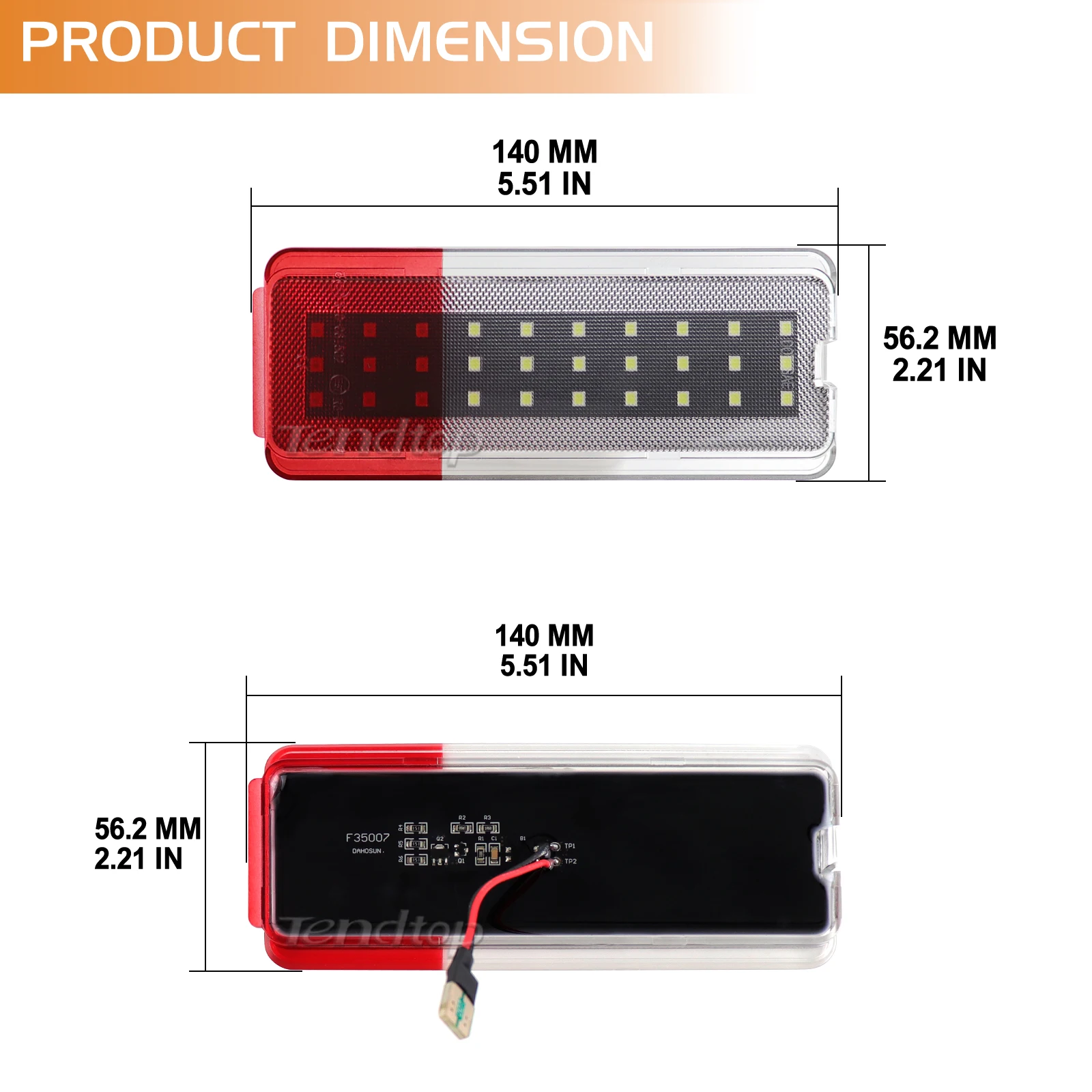 LED Car Side Door Light Door Panel Courtesy Light for Ford F250 F350 F450 F550 Super Duty 1999-2007 for Excursion
