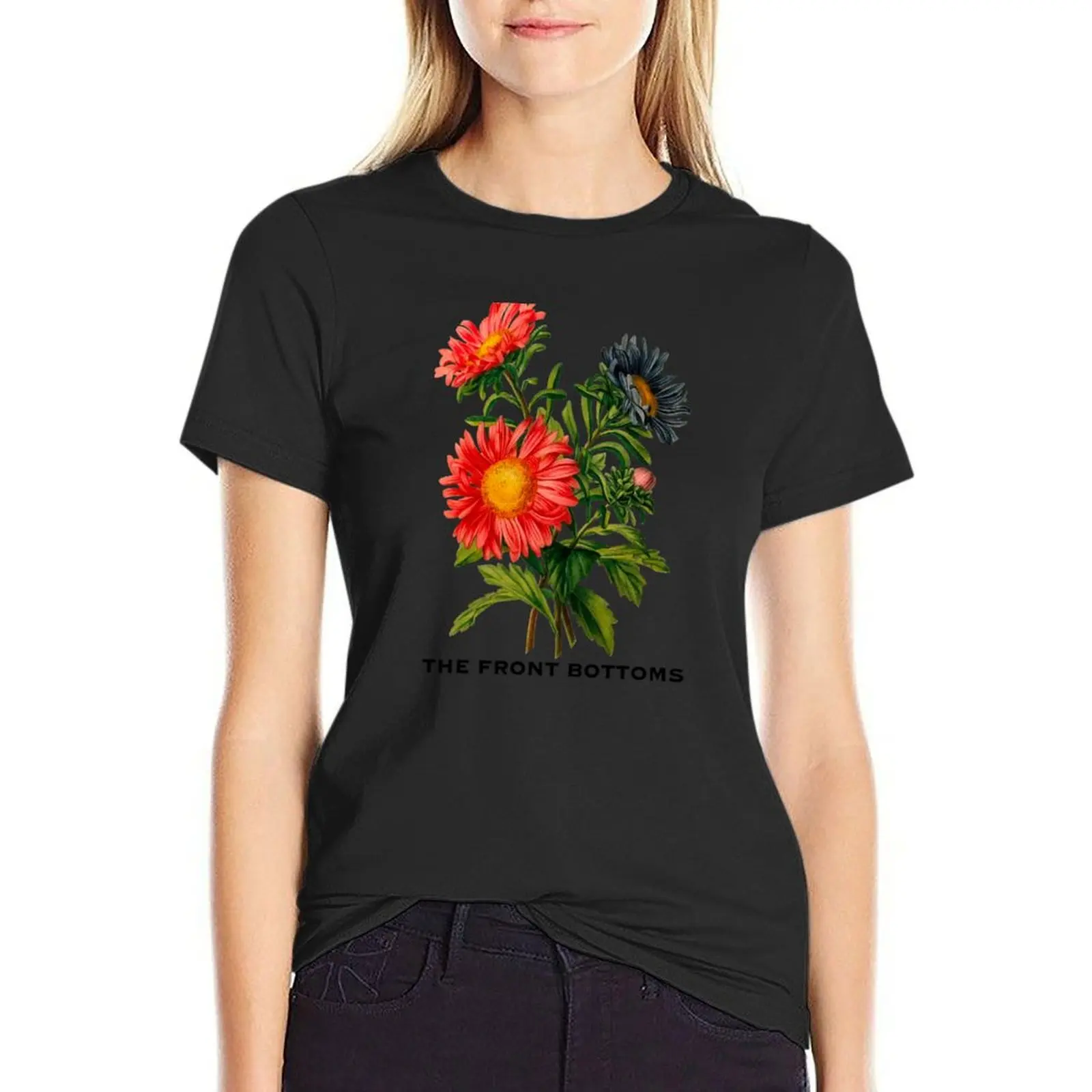 TFB Floral Bouquet T-Shirt customs summer top cute tops blanks Women's tops