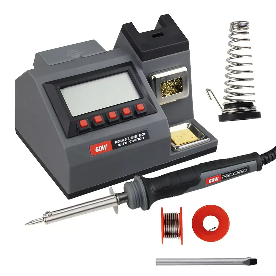 48 واط 60 واط السيارات محطة لحام قابل للتعديل التدفئة السريعة شاشة الكريستال السائل الرقمية محطة لحام ديسولديرينغ