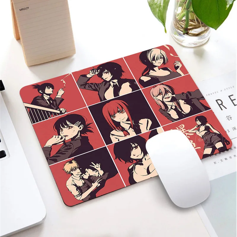 

Drop Shipping Anime Chainsaw Man Small Mouse Pad Non-slip MousePad 25*29CM Gaming Accessories Kaeyboard Desk Mat Desktop for LOL