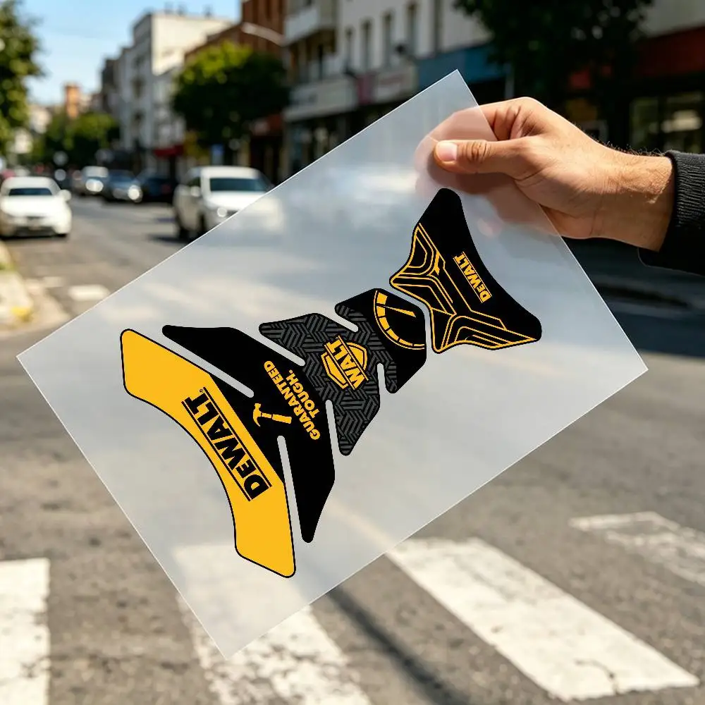 

For DEWALT Flat Fishbone Decal Waterproof Motorcycle Gas Tank Sticker Vinyl Graphics Motorbike Decor Accessories