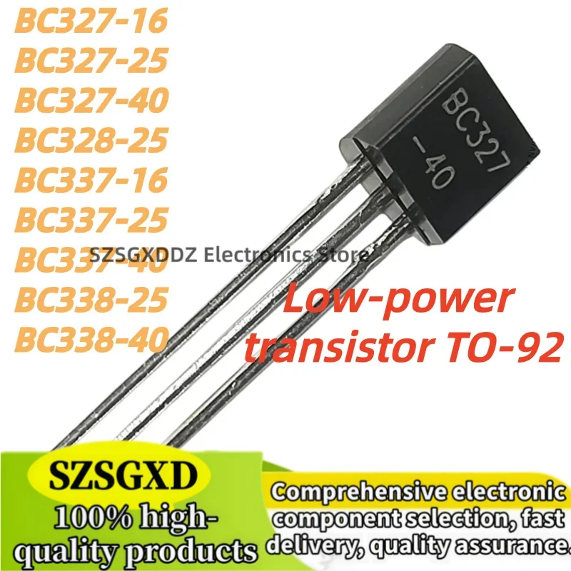 100Uds 100% new BC337-16 BC337-25 BC337-40 BC338-25 BC338-40 BC327 BC337 BC338  BC327-16 BC327-25 BC327-40 BC328-25 TO-92