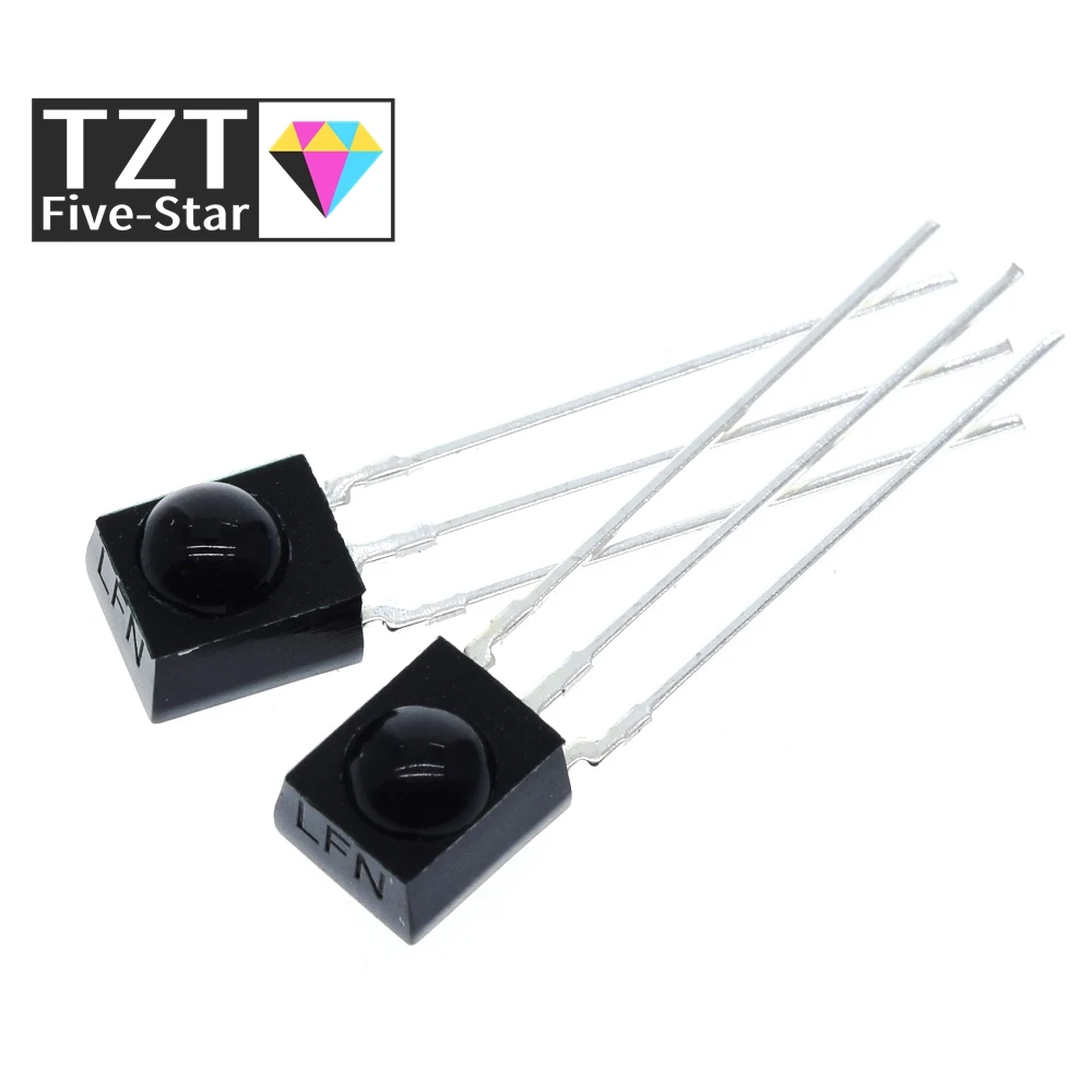 TZT High Quality 5Pcs/lot IR Receiver 38 kHz Remote Infrared Module TSOP4838 DIP-3