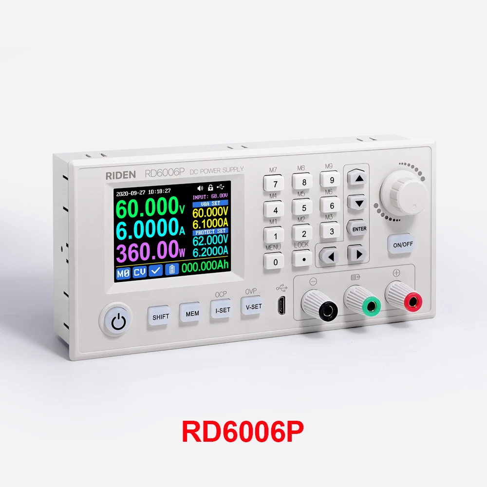

6006P USB DC DC Variable Step Down Voltage Adjustable Bench Power Supply 60V 6A Motherboa Repair Battery Charging