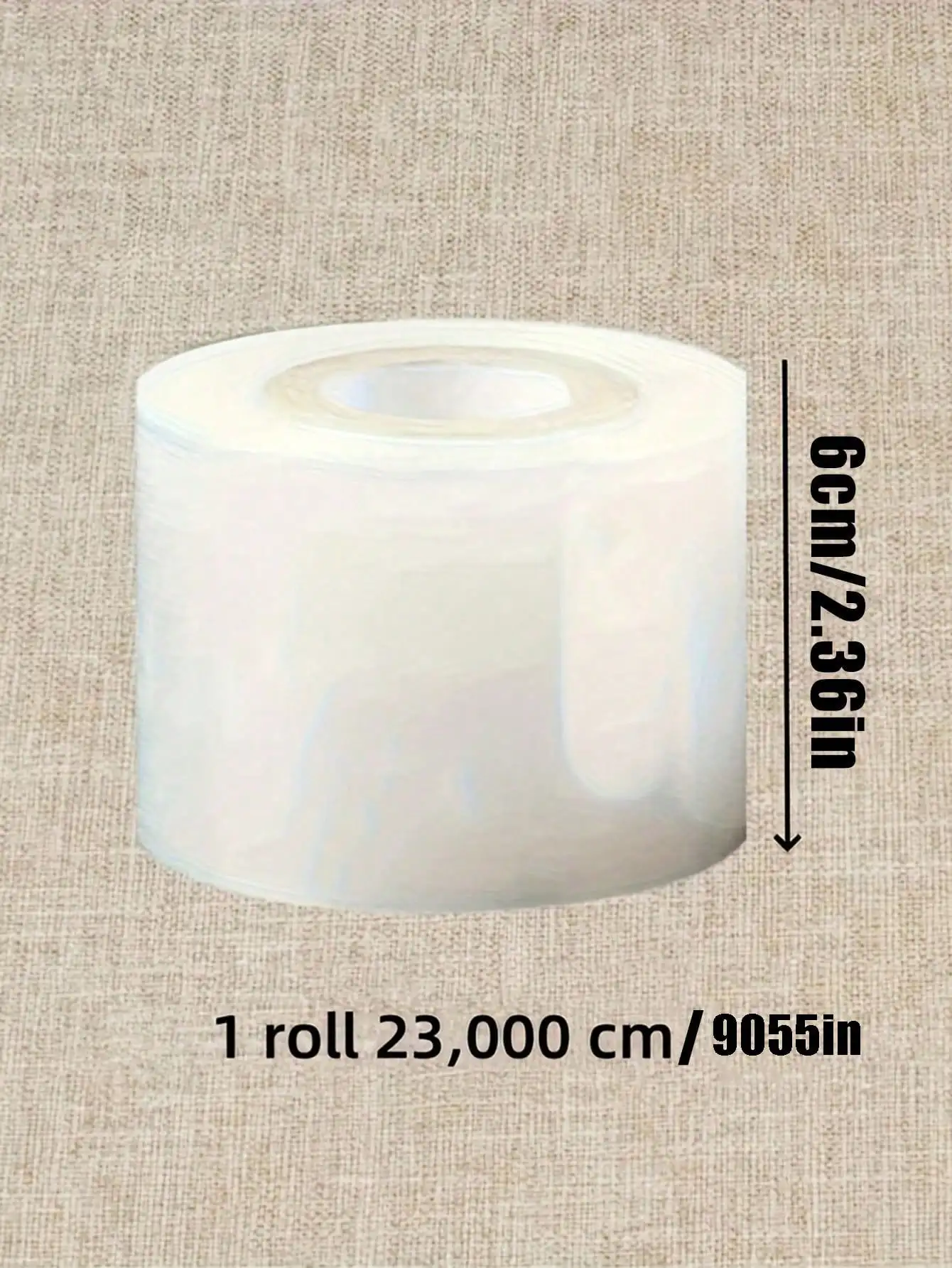 Mini Stretch Film 1/2 Roll High Strength No Heating Bottle Packaging Supplies Suitable for Bottles Cans Seals Tin Cans Lipstick
