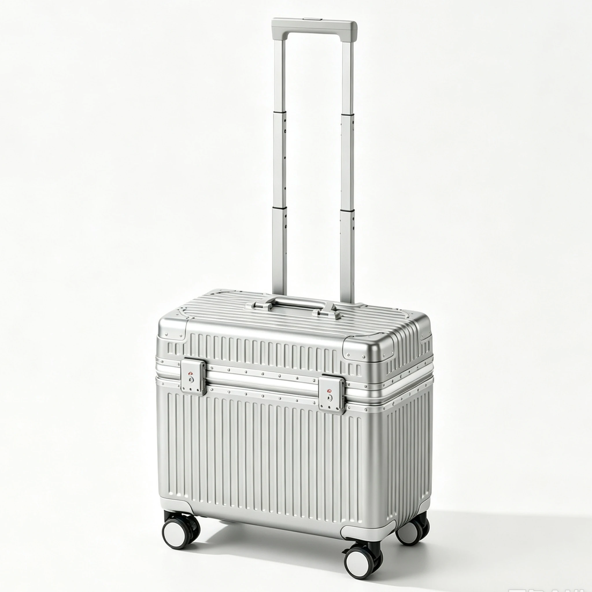 Top Opening Suitcase 18inch Boarding Carry-on Travel  Rolling Luggage Hard Shell PC Material with Aluminum Alloy Frame TSA Lock