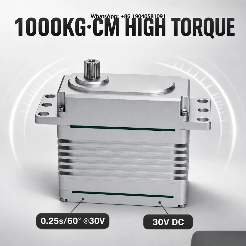 Industrial Servo Motor 1000kg cm Brushless High Torque Servo RS-485 MODBUS for Robot Arm Heavy Machinery Wholesale OEM