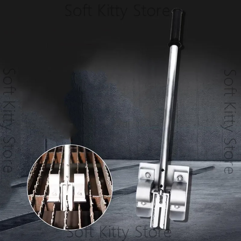 Safety Small Manual Slag Remover with Rack for Laser Cutting Grating Slag Cleaning