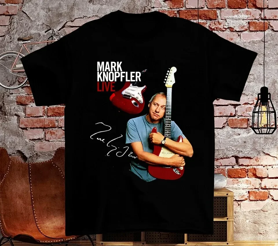 NEW MARK KNOPFLER Signature Gift For Fan Black All Size T-Shirt VC052