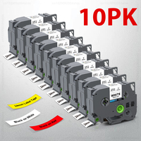 2/5/10PK TZe251 Compatible for Brother Tze Label Tape tze-251 tze 251 24mm Black on White for Brother P-touch PTD600 Label Maker