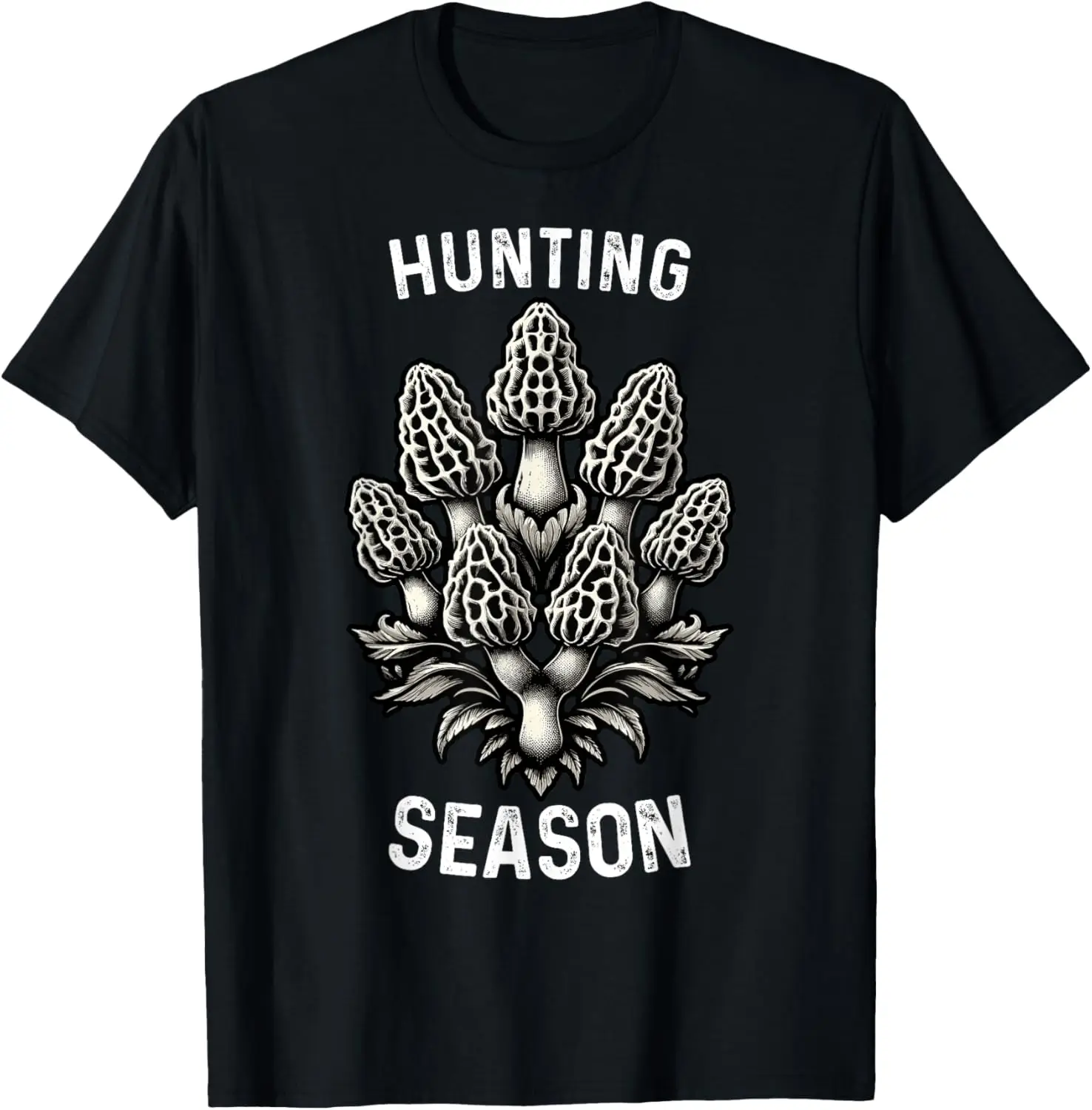 

Hunting Season Morel Mushroom Hunting Morchella Foraging T-Shirt