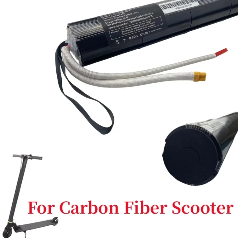 100% New 24V 10400mAh Lithium Battery Pack Carbon Fiber Scooter Electric Scooter Battery Pack