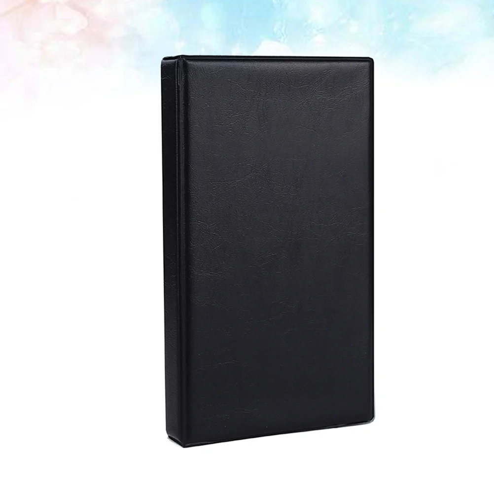 2 قطعة كتاب تخزين PVC حامل بطاقة الاسم منظم المجلد لـ 120 بطاقة صفحات شفافة مكتب استخدام كتاب التخزين #6