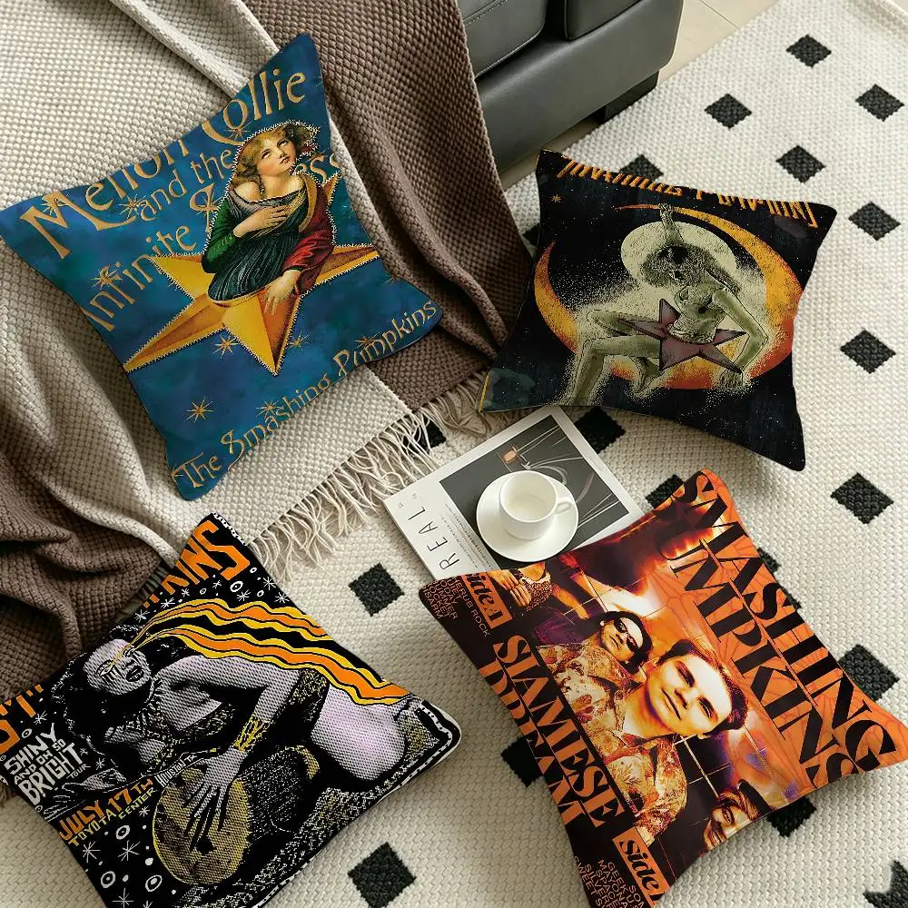 Band The S-Smashing Pumpkins  Cushion Cover Inches Farmhouse Decor Home Throw Pillow Covers for Couch Decorations