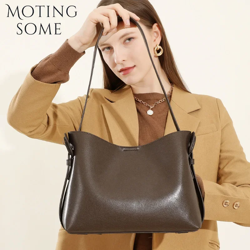 Motingsome Minimalism Women Handbag Fallow Style Shoulder Handbag and Purses Luxury Designer Satcheles Bosoton Tote 2025 New