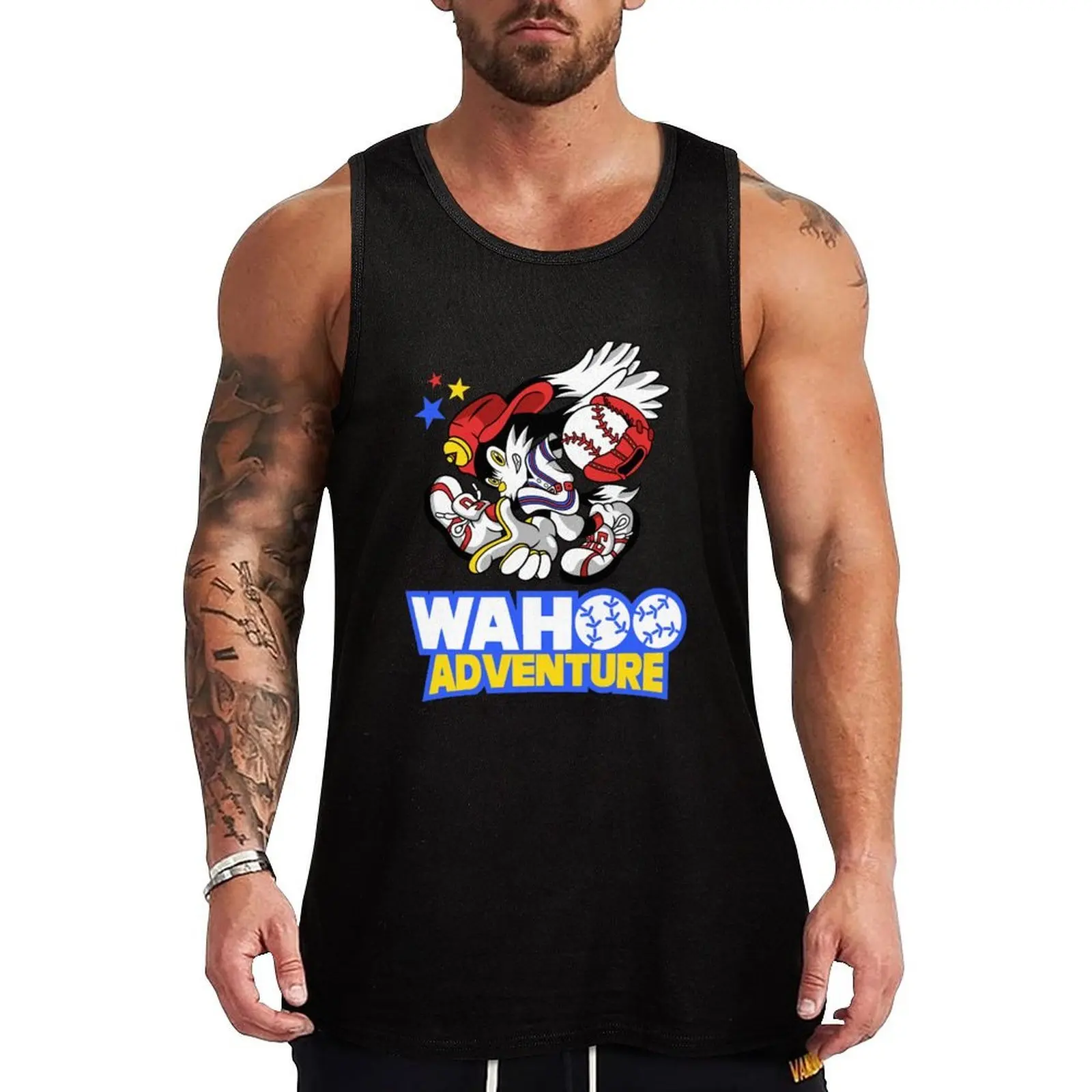 

Wahoo Adventure Tank Top men gym Bodybuilding clothing man gym t-shirts