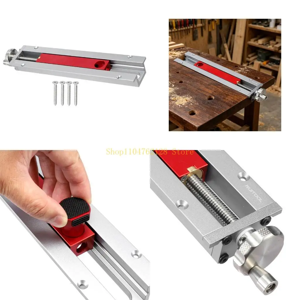 Heavy Duty Aluminum Benches Tail Vise With Quick Releases Mechanism Hand Wheel Clamps For Woodworking And DIY Projects best sale