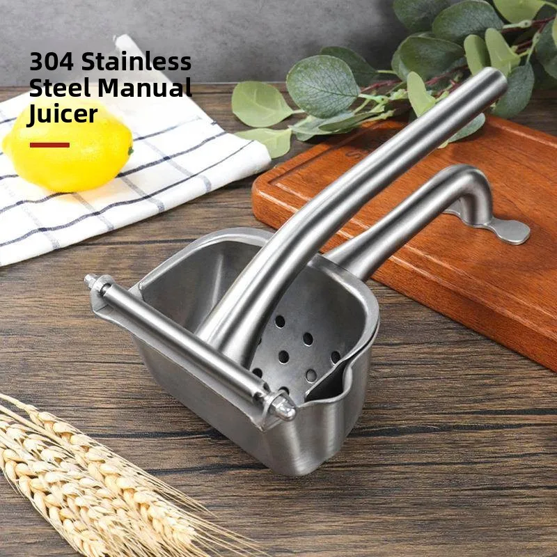 

Утолщенная ручная соковыжималка из нержавеющей стали 304 для домашнего использования, для лимонов и гранатов, для свежевыжатого сока, кухонный инструмент