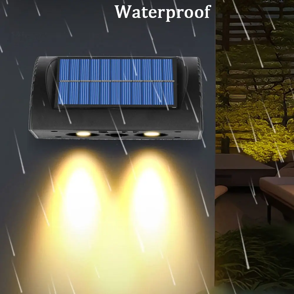 

Condenser Lens Solar LED Light Energy Saving Super Bright Solar Garden Lamp Easy To Install Waterproof LED Wall Light Patio