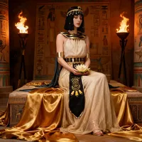Halloween Cleopatra Cosplay Costume for Women Adult Masquerade Party Stage Outfit