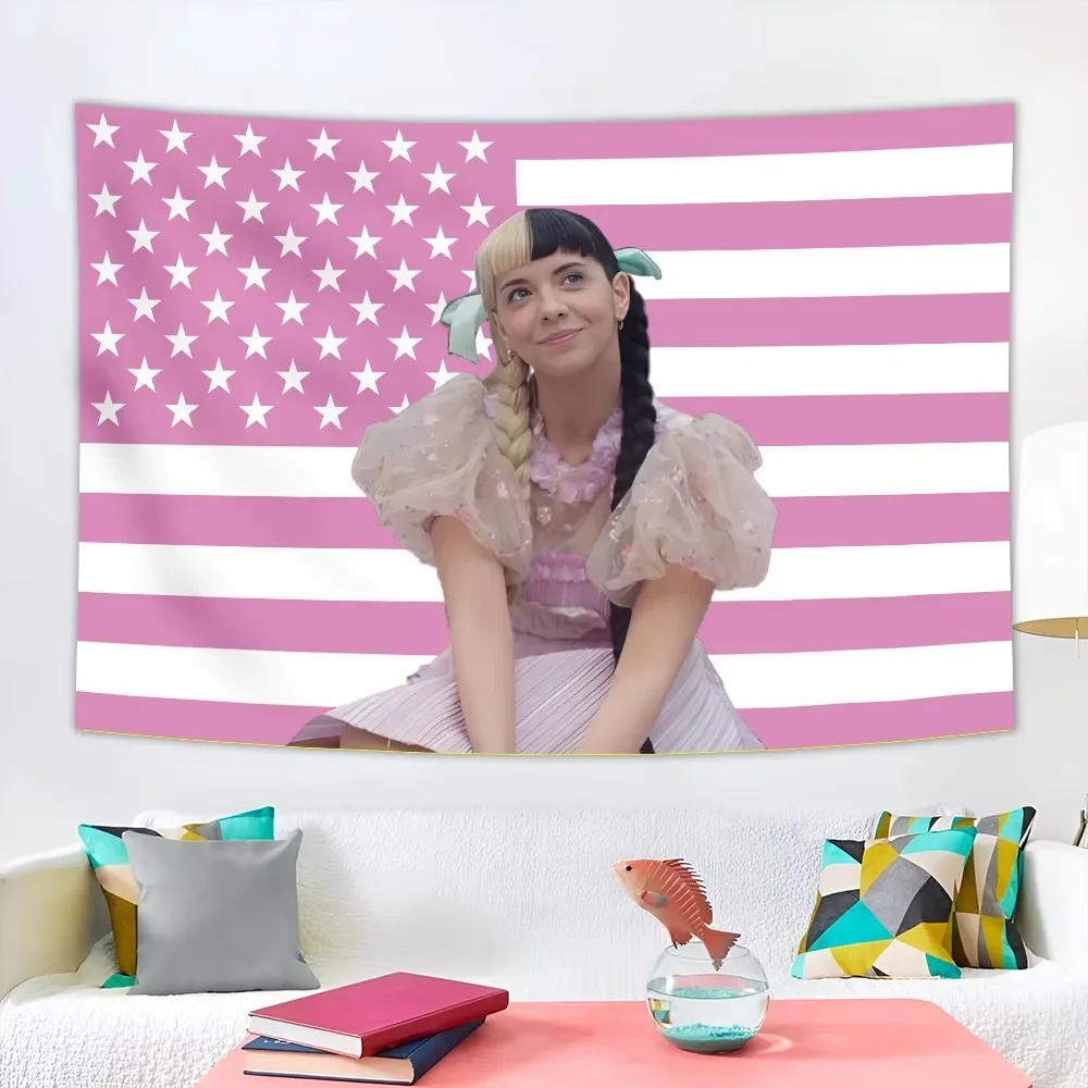 Melanie Martinezs Flag Tapestry Pop Singer Home Decor Wall Hanging Dorm Backdrop Party Concert Banner