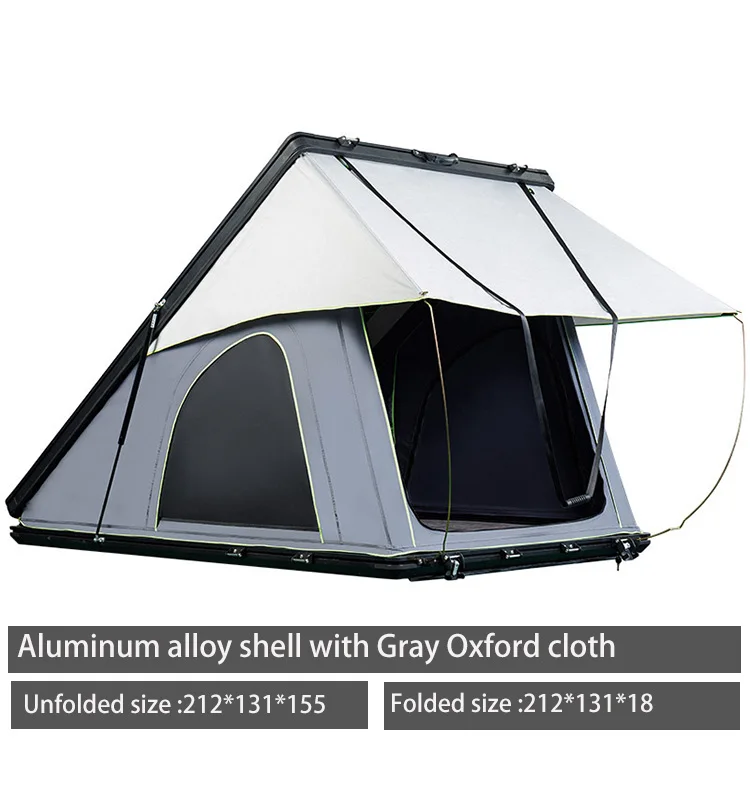 Fly Wing 2026 New Ultra-Light Aluminum Hard Shell Triangle Outdoor 4x4 Off-Road Pickup Truck Roof Top Tent For 2-Person Camping