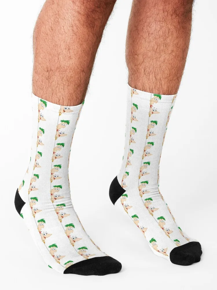 Phineas y ferb Calcetines regalo de Navidad de moda Calcetines Mujer Hombre