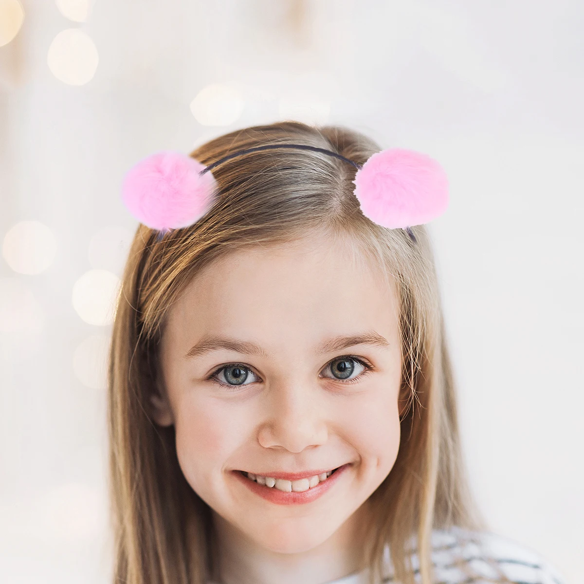 

6 шт., повязка на голову с шариком для женщин, пушистые помпоны для девочек, большая рождественская вечеринка для косплея