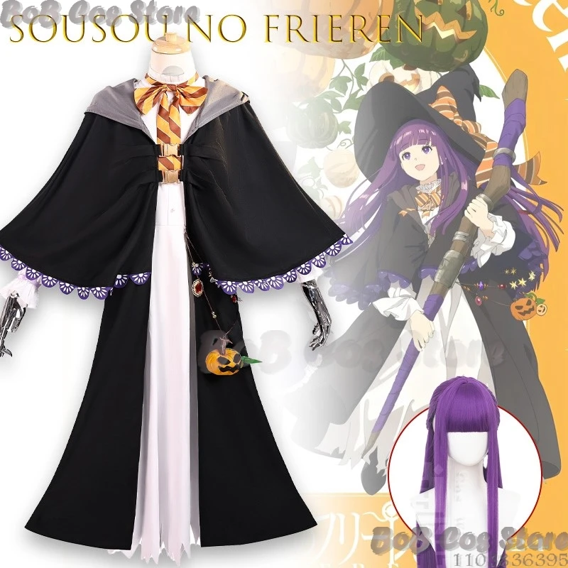 

Frieren Beyond Journey End Cosplay Costume Halloween Fern Full Set for Anime Christmas party kawaii Pumpkin Dress Carnival Suit