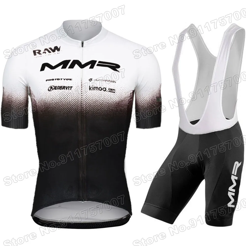 Conjunto de Ropa de Ciclismo del equipo MMR para hombre, Maillot de verano para bicicleta de carretera, pantalones cortos con pechera, novedad de 2021