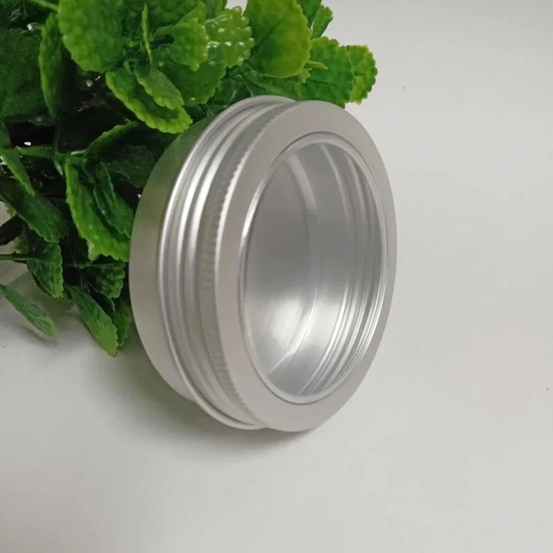 10 Pcs/Lot 50g - 60g Cream Jar Aluminum Jar Cosmetic Jar For Candy Gift Candle Free Shipping