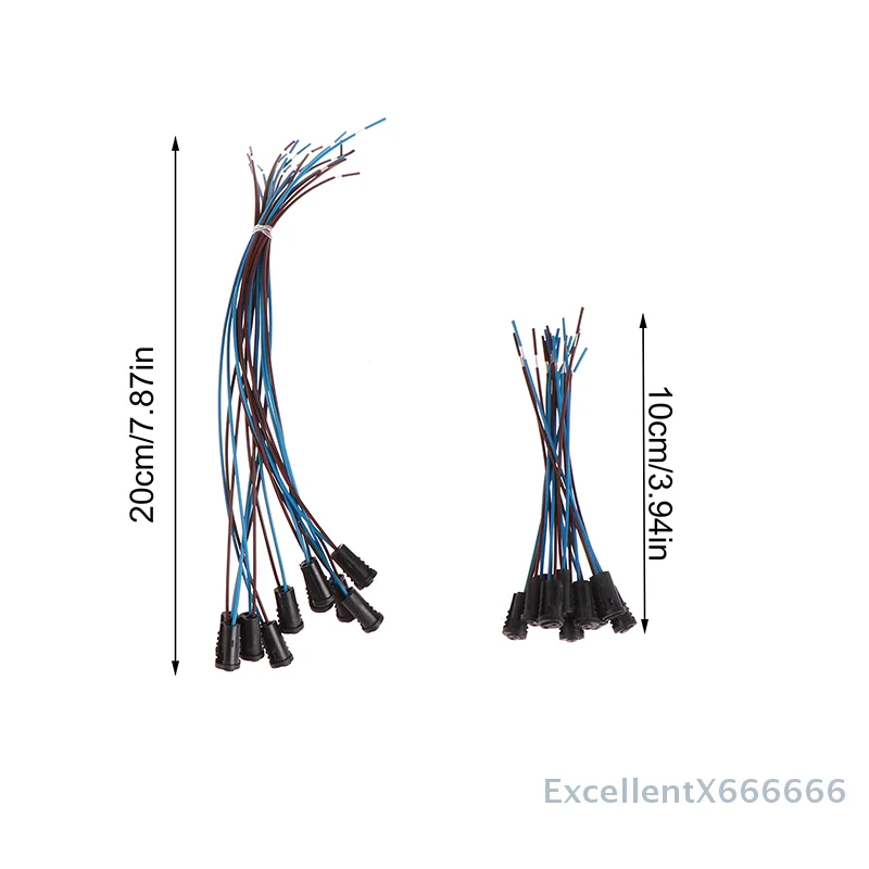 10pcs G4 Lamp Socket Wire Adapter For LED Crystal Heads Light Bulb Halogen Lamp With 10cm/20cm Wire G4 Lamp Holder