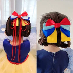 Korean version of the new Snow White Hairpin Super Fairy Girl Bow Ribbon Hairpin Hairpin Exquisite Clip