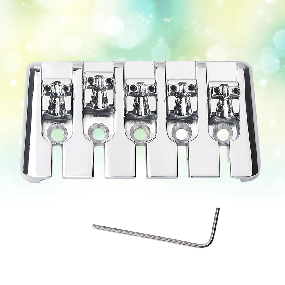 

Bass Bridge Guitar Strain Plate Saddle Musical Instrument Replacement Component