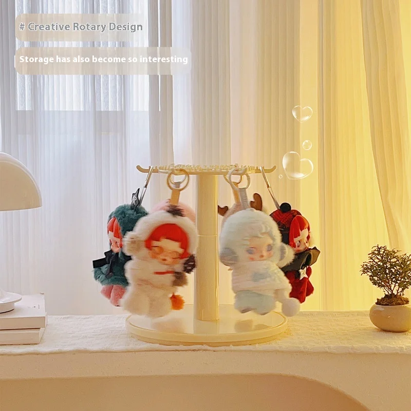 Sinfonía de invierno, vitrina de muñecos de peluche hecha a mano, colgante, caja ciega, estante de almacenamiento, caja de almacenamiento Bubble Mart SP para coleccionables