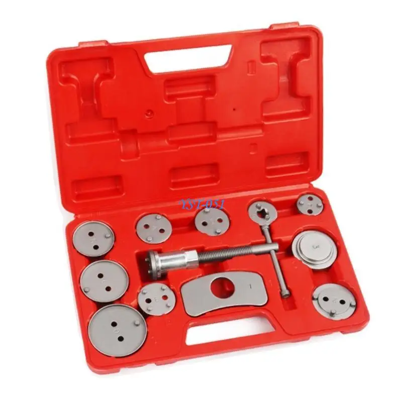 

E15A 12Pcs Disc Brake Piston Caliper Compressors Rewind Tool Set Disc Brake Pad Caliper Separators Replacement Piston Rewind