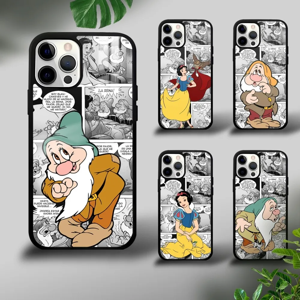 

Snow White and the Seven Dwarfs Phone Case For iPhone 16 15 14 13 12 11 Pro Xs Max Mini Plus Celulares Hard Funda