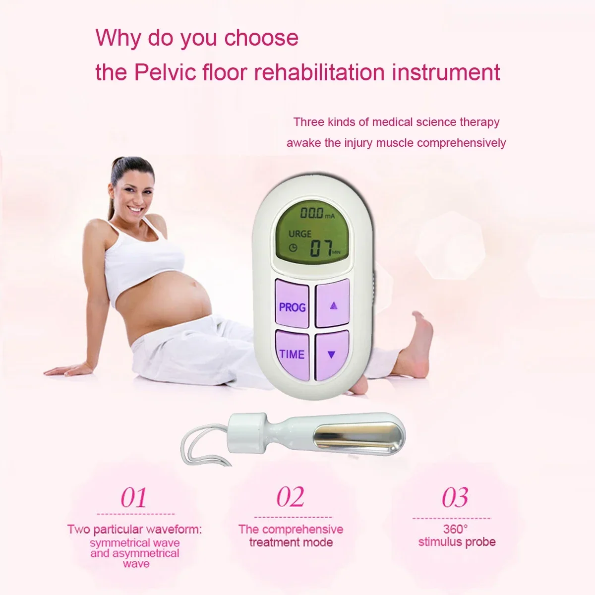 Vaginal Trainer Female Urinary Incontinence Treatment Pelvic Trainer Tightening Muscle Stimulator Biofeedback