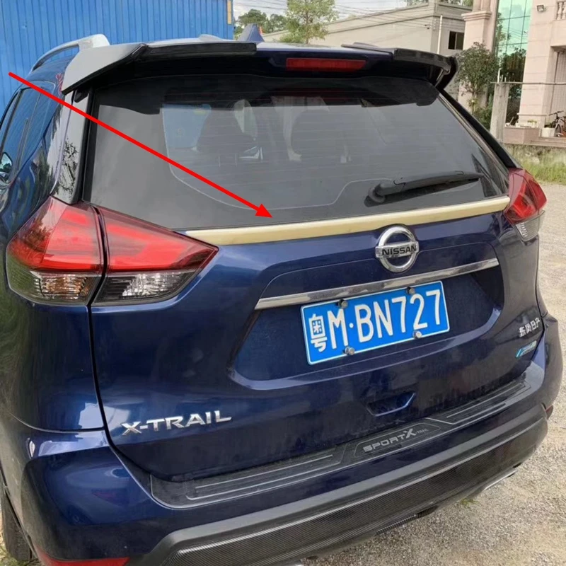 For Nissan Rogue X-trail 2014-2019 ABS Plastic Rear Roof Spoiler Trunk Boot Lip Wing