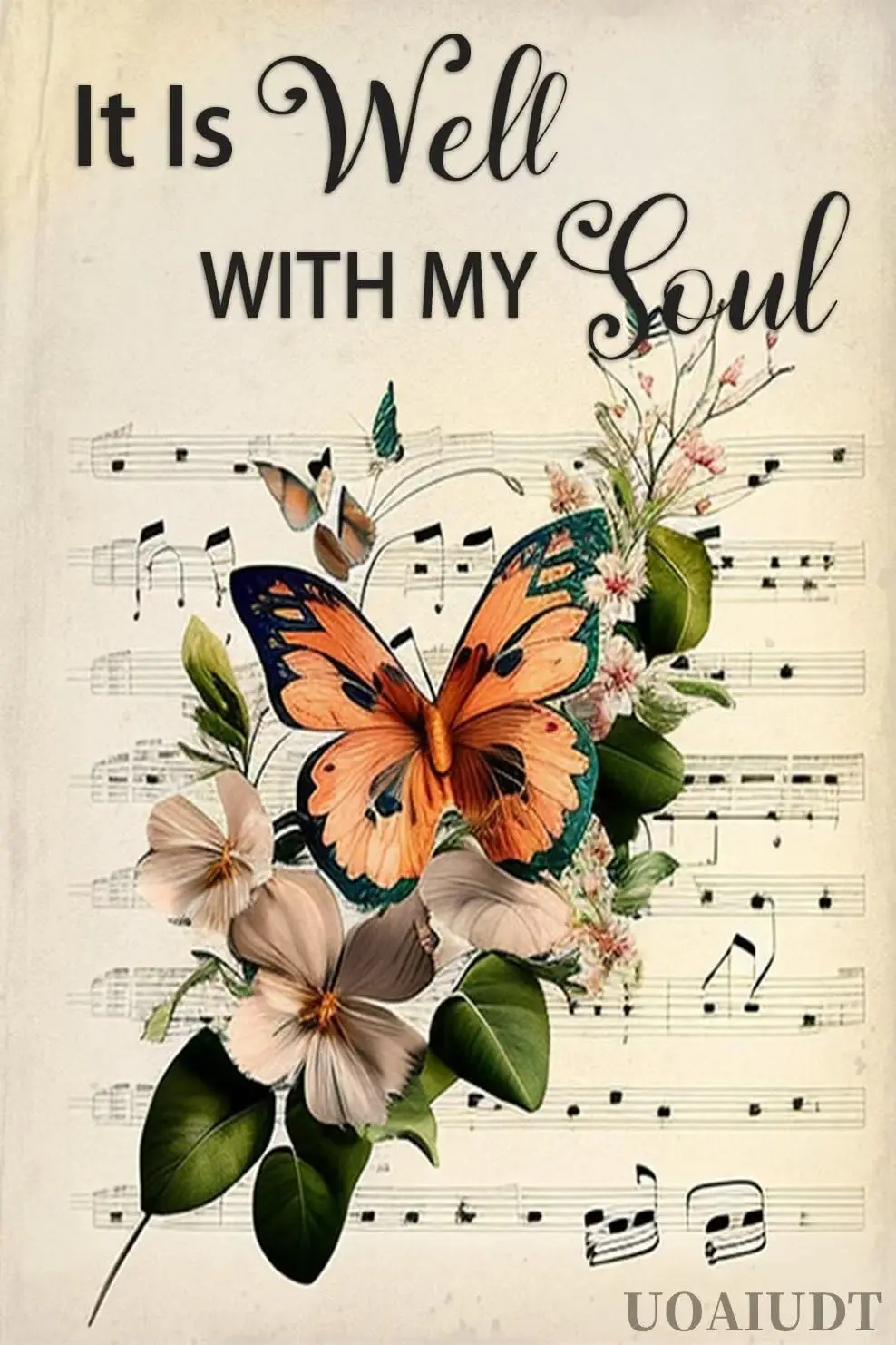 Jigsaw Puzzles 300 Piece for Adults - It is Well with My Flower Sheet Music Wooden Puzzle Fun Games Stress Relief-aluminum