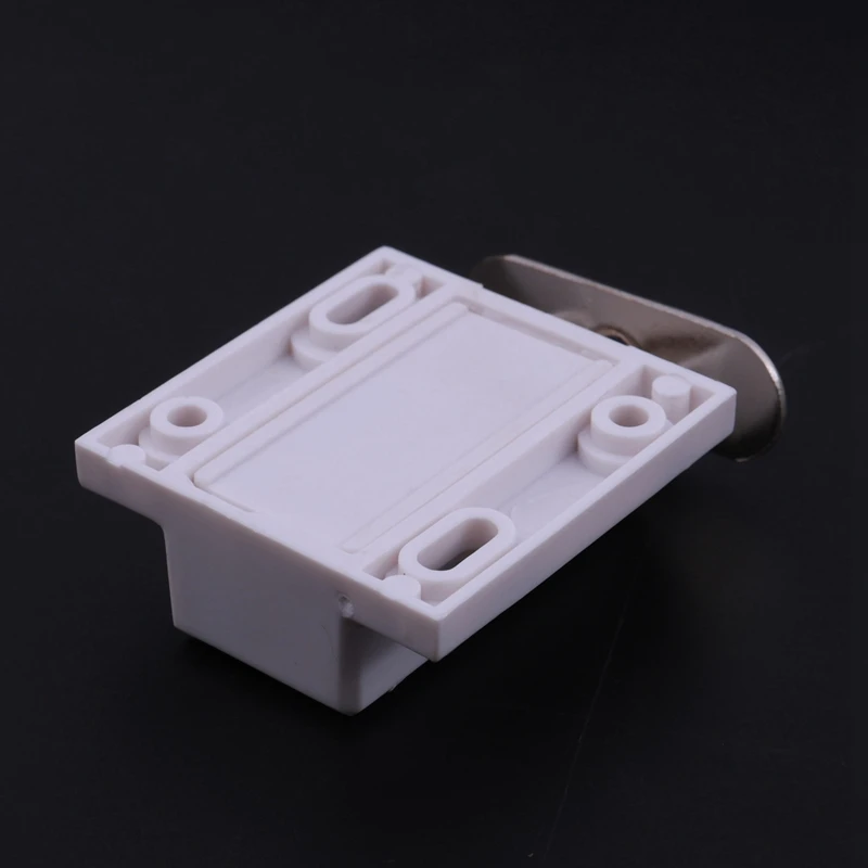 4X White Push To Open Magnetic Door Drawer Cabinet Catch Touch Latch