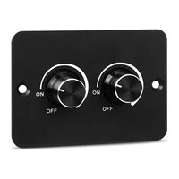 AB56-para remolques de viaje, furgoneta marina, camiones, interruptor de atenuación LED DC 12V 2 Gang PWM RV